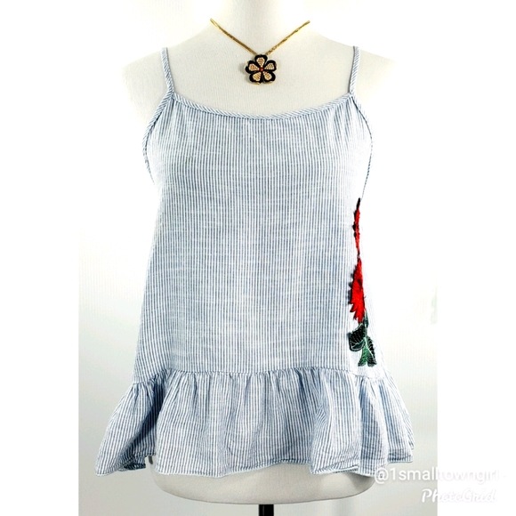 Twinkle ruffle bottom swing top S blue/white - Picture 2 of 9